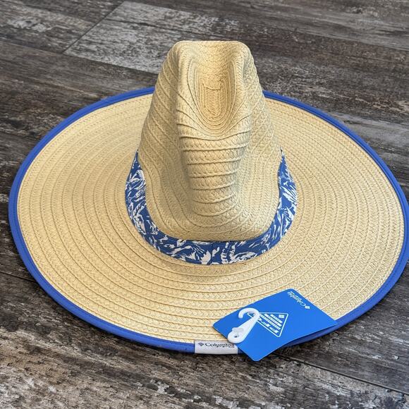 Columbia PFG Hat Cowboy Straw S/M Wide Brim Sun Protection Fishing Outdoors NWT - Picture 12 of 12